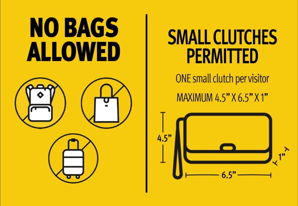 mochilas nao sao permitidas no kia center