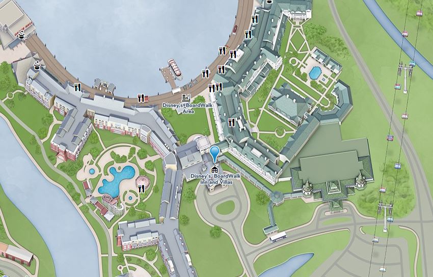 mapa disney boardwalk