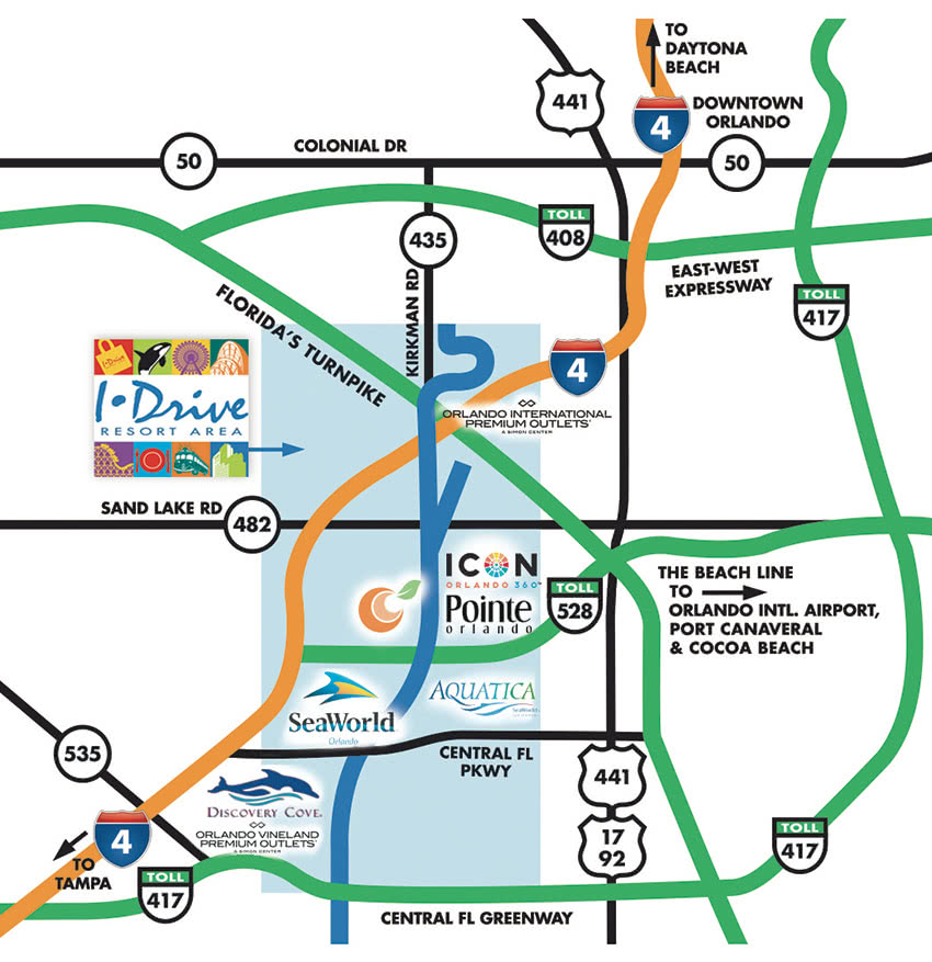 Mapa Turistico De Orlando Fl