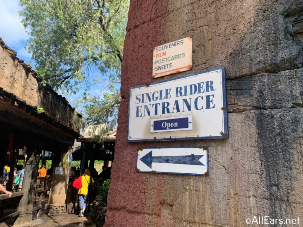 single rider entrada