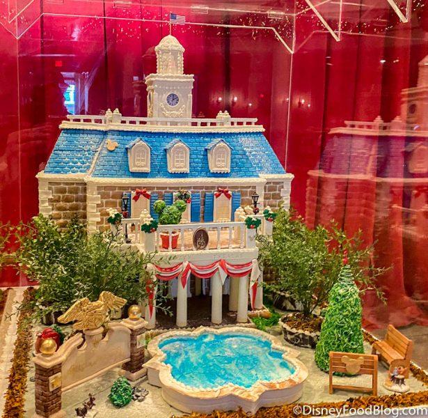 Gingerbread Houses no pavilhão dos EUA EPCOT International Festival of the Holidays