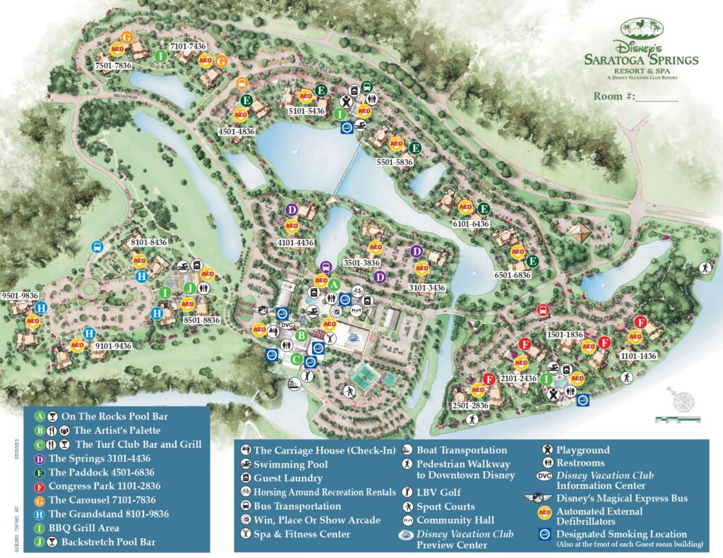 Saratoga Springs Resort & Spa mapa