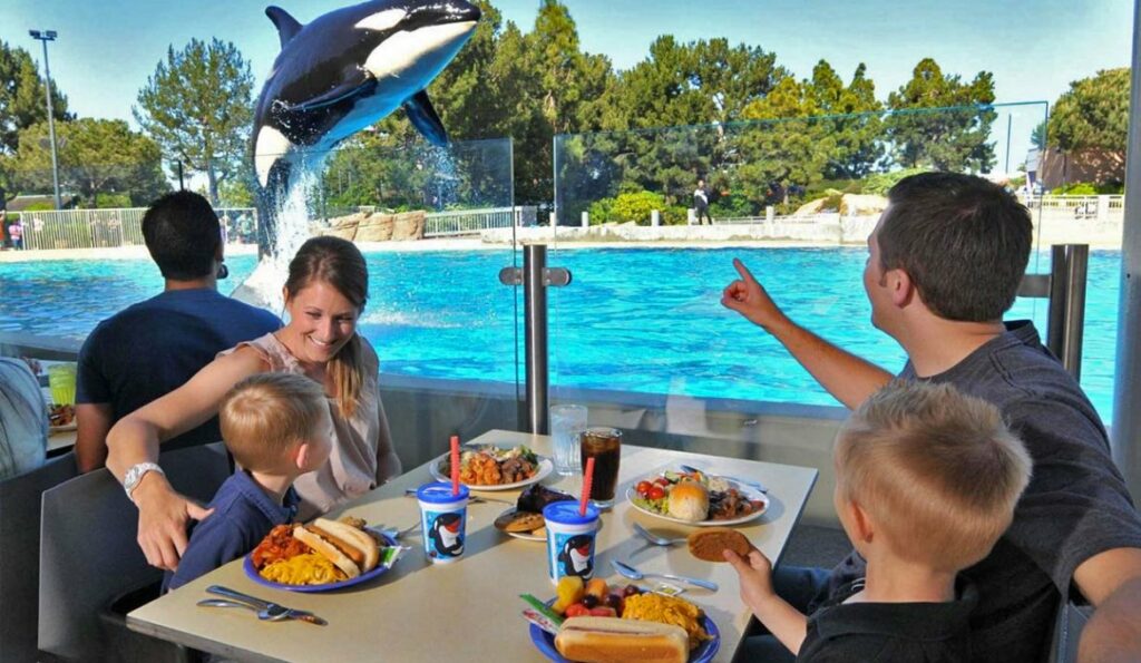 dine with orcas sea world orlando