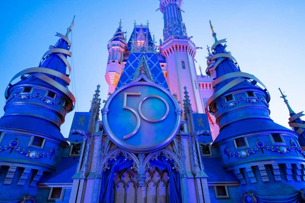 Castelo da Cinderella 50 anos disney