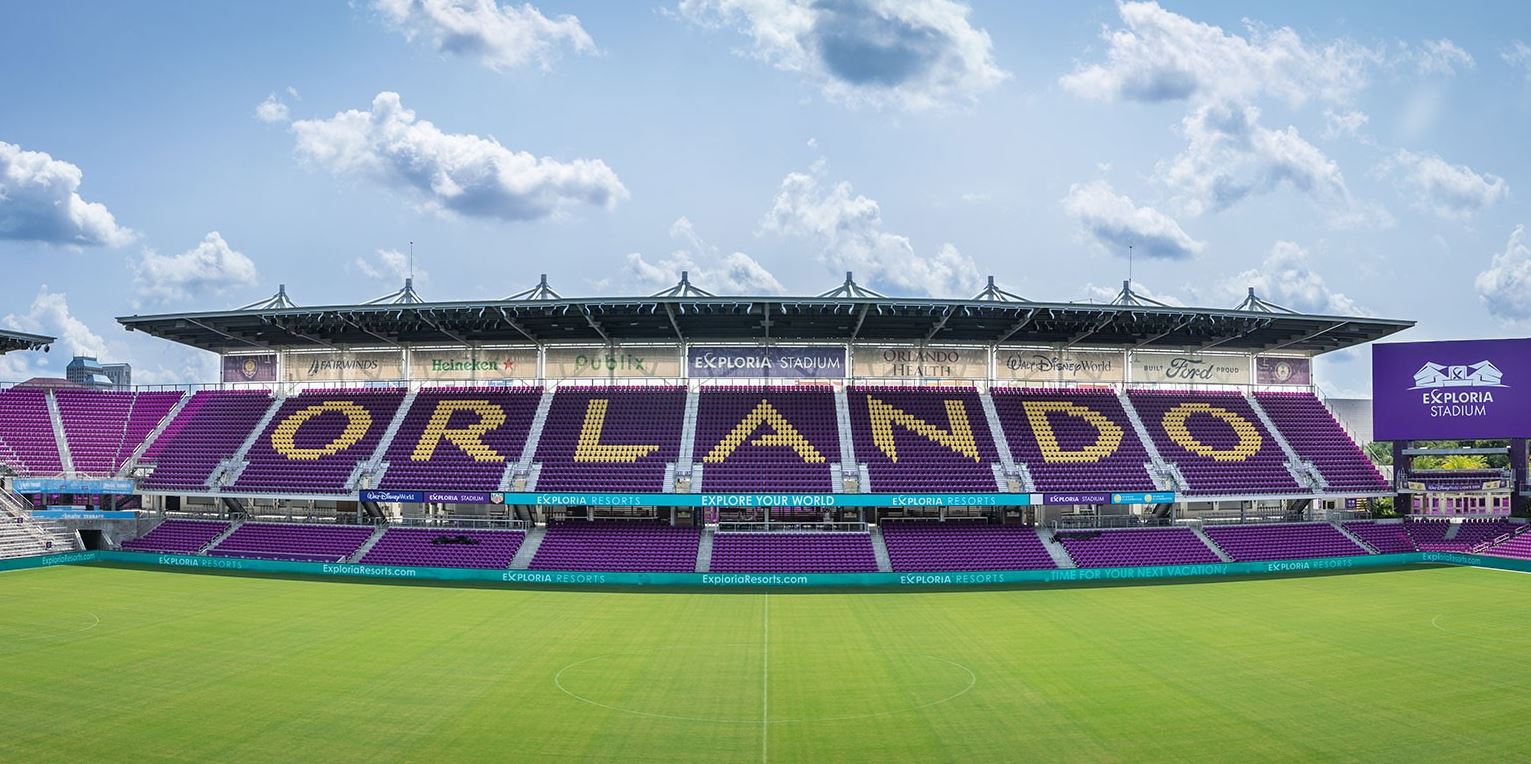 COMO FUNCIONA UM JOGO DE FUTEBOL (SOCCER) NOS EUA ? JOGO DO ORLANDO CITY NA  FLORIDA 