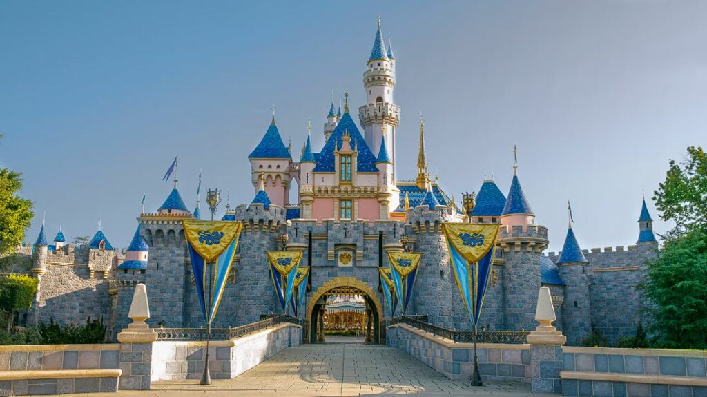 Castelo da Cinderela na Disney da California