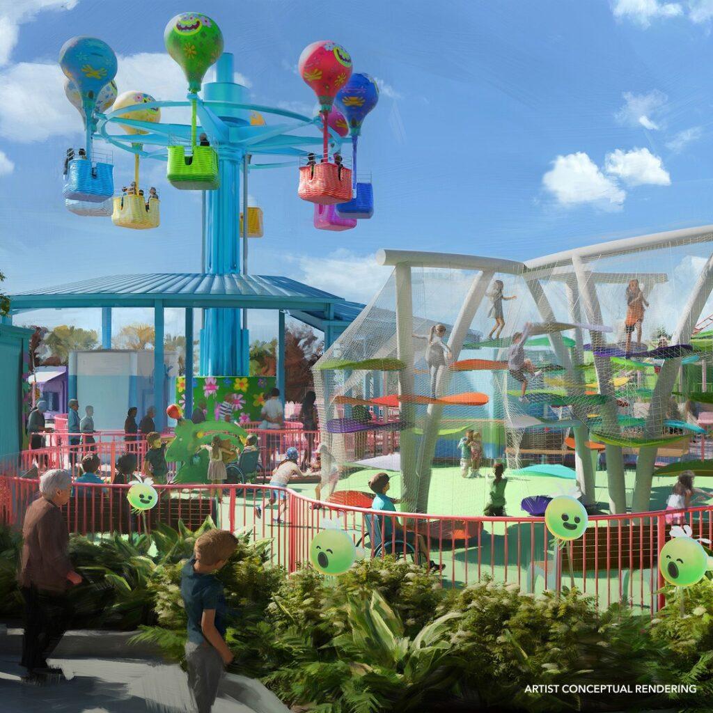 bob esponja novo parque universal frisco para criancas
