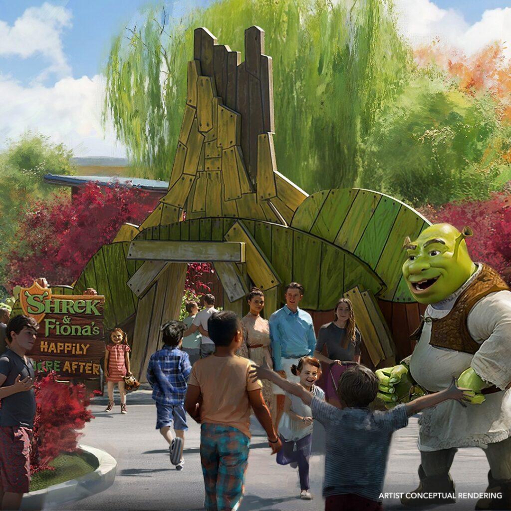 shrek novo parque universal frisco para criancas