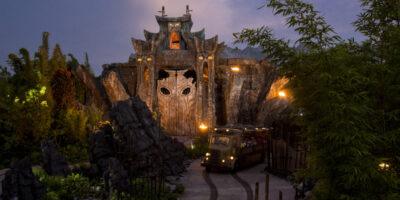 Veiculo de expedicao do Skull Island: Reign of Kong no Universal Islands of Adventure