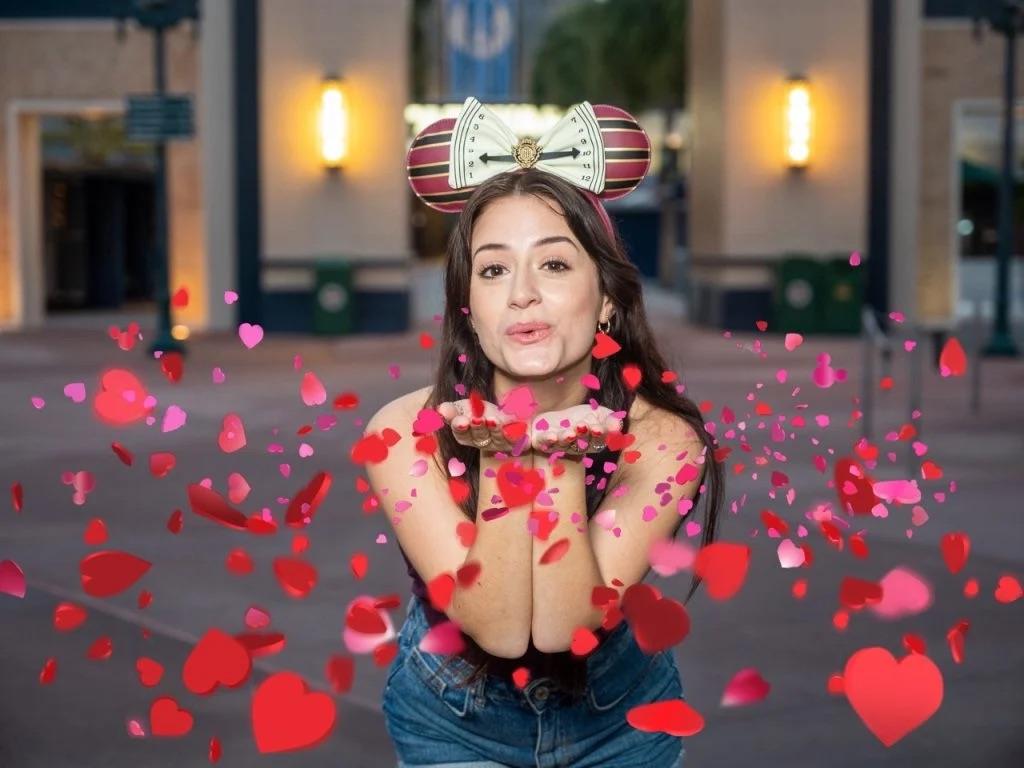 Confetti Hearts magic shot valentines day