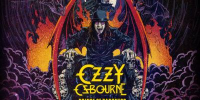 Key art oficial da casa Ozzy Osbourne: Prince of Darkness no Halloween Horror Nights 35