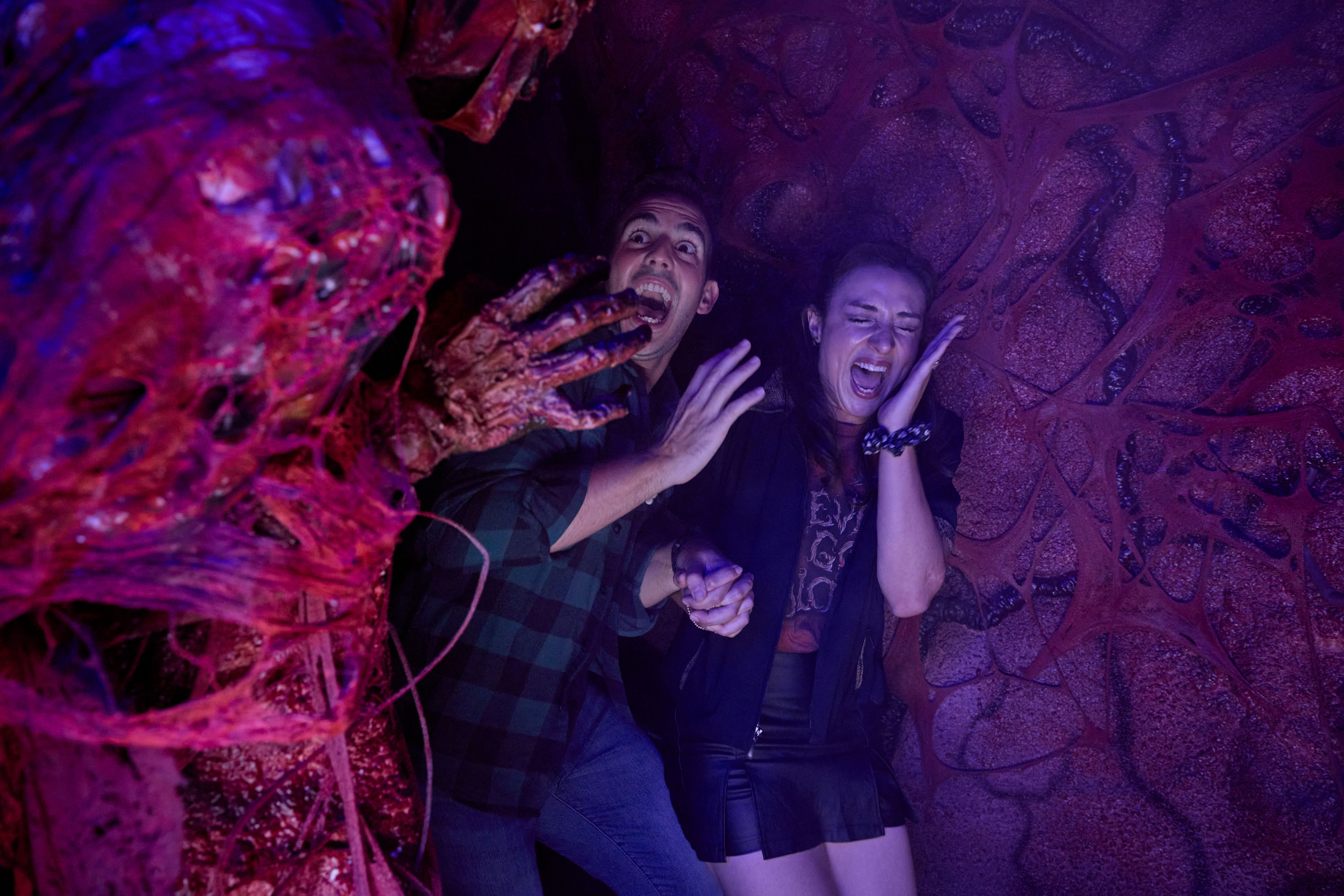 Cena geral do Halloween Horror Nights no Universal Studios Florida
