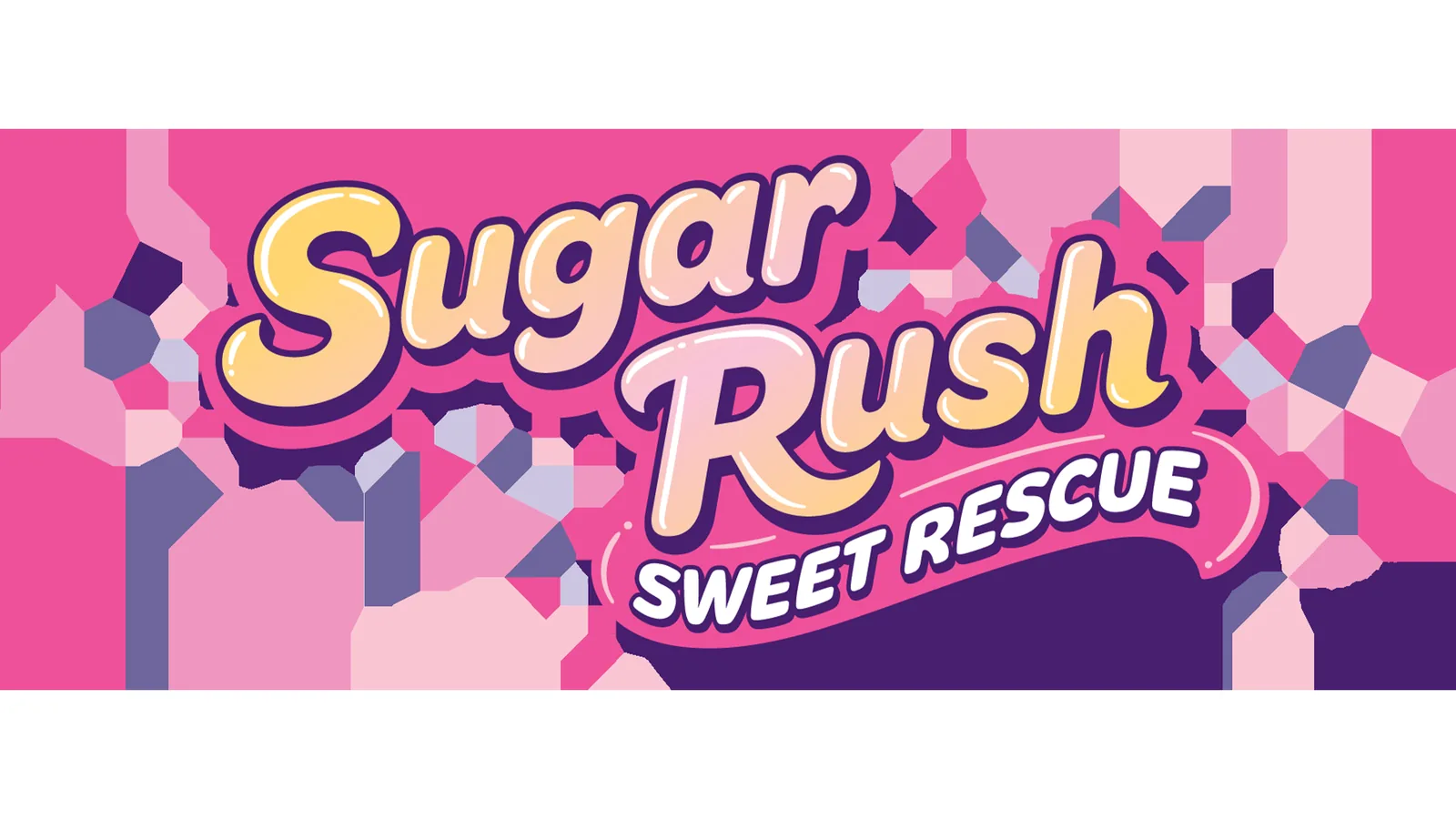 Logo da atracao Sugar Rush Sweet Rescue na Tokyo Disneyland