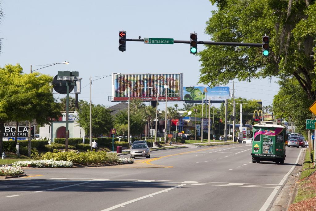 Vista da International Drive em Orlando, Flórida