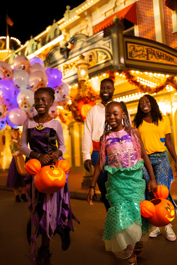 Trick-or-treat durante o Mickey's Not-So-Scary Halloween Party no Magic Kingdom