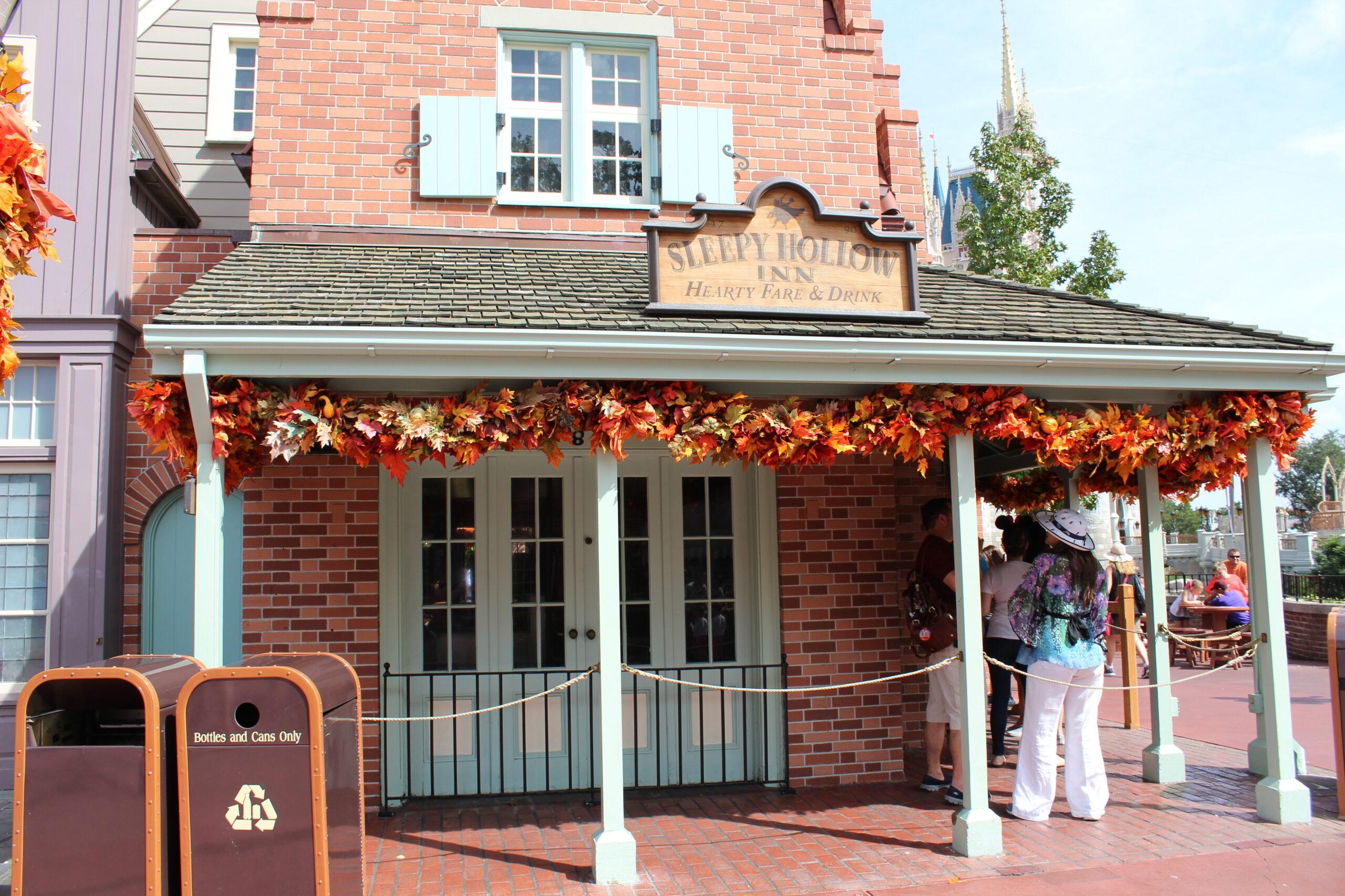 Sleepy Hollow Inn, ponto de alimentação rápida em Liberty Square, no Magic Kingdom